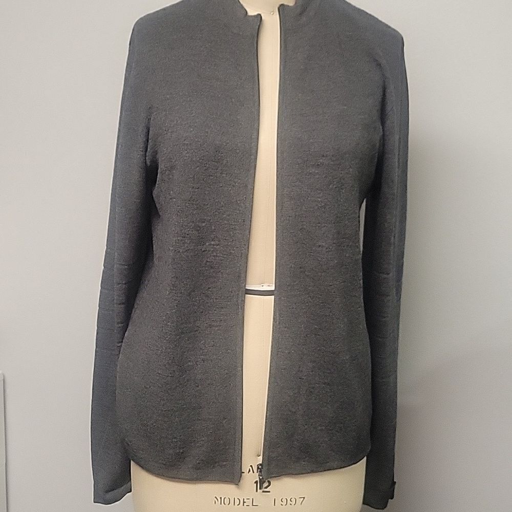 Kenneth Cole zip cardigan, size L